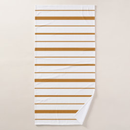 Diseño de franja marrón dorado sobre fondo blanco