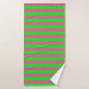 Diseño de franjas rosadas y verdes