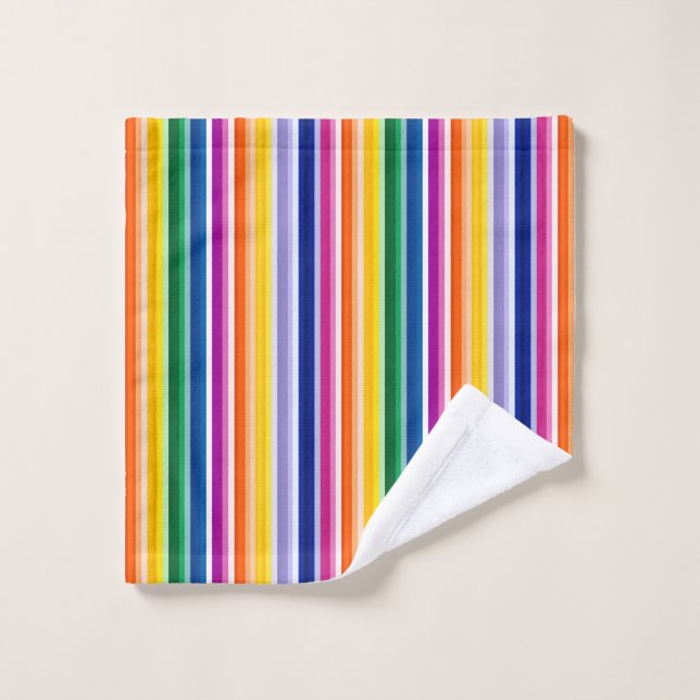 Diseño de franjas verticales coloridas (Toallita)