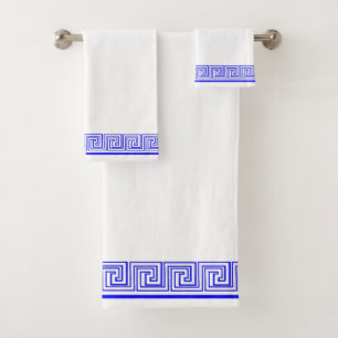 Diseño de frisos de Grecia azul