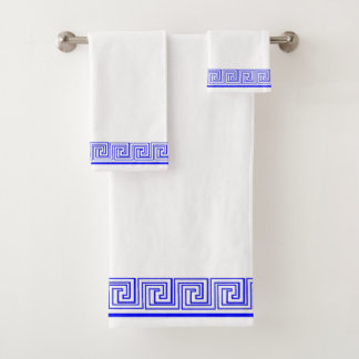 Diseño de frisos de Grecia azul