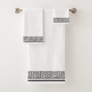 Diseño de frisos de Grecia negra