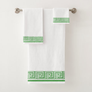 Diseño de frisos griegos verdes
