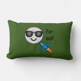 Diseño de fuera - almohada lumbar de 13" x 21"