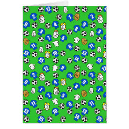 Diseño de fútbol con Camisetas azules