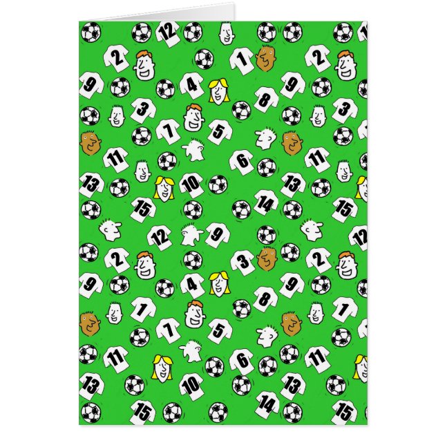 Diseño de fútbol con Camisetas blancos (Frente)