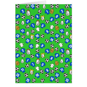 Diseño de fútbol con Camisetas en azul