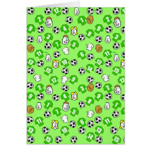 Diseño de fútbol con Camisetas en verde