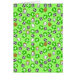 Diseño de fútbol con Camisetas verdes