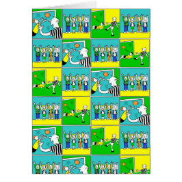 Diseño de fútbol con jugadores y fans