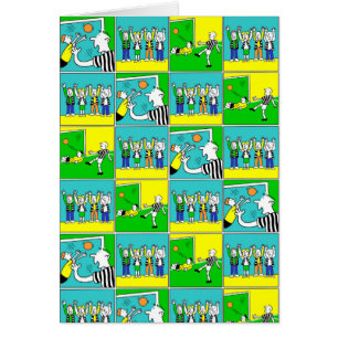 Diseño de fútbol con jugadores y fans