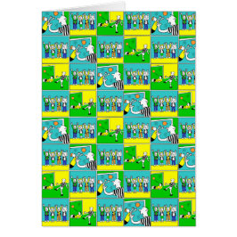 Diseño de fútbol con jugadores y fans Personalizad