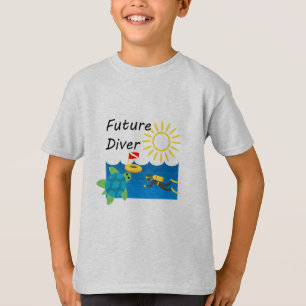 Diseño de futuro buzo - camiseta básica para niños