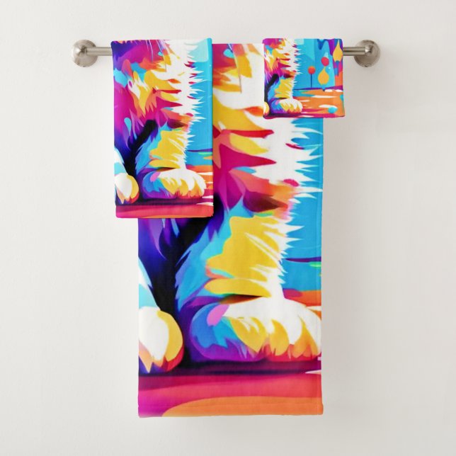 Diseño de gatitos coloridos (In situ)