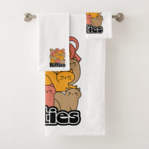 Diseño de gatitos curados - Arte gato adorable