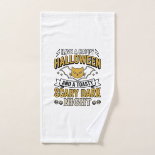 Diseño de gato de Halloween vintage noche oscura a