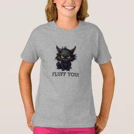 Diseño de gato negro para bebé - Camiseta básica p
