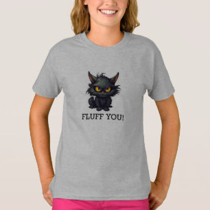 Diseño de gato negro para bebé - Camiseta básica p
