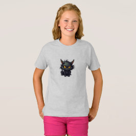 Diseño de gato negro para bebé - Camiseta básica p
