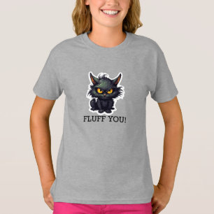 Diseño de gato negro para bebé - Camiseta básica p