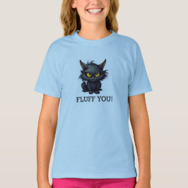 Diseño de gato negro para bebé - Camiseta básica p