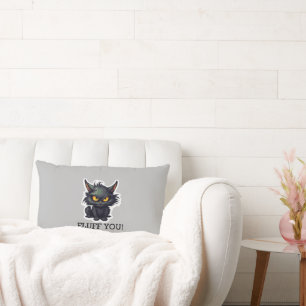 Diseño de gato negro para bebés - almohada lumbar