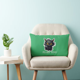 Diseño de gato negro para bebés - almohada lumbar