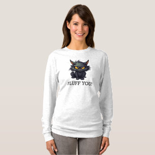 Diseño de gato negro para bebés - Camiseta básica 