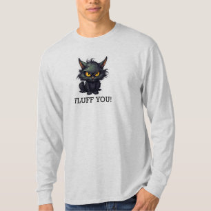 Diseño de gato negro para bebés - Camiseta básica