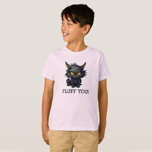 Diseño de gato negro para bebés - Camiseta básica