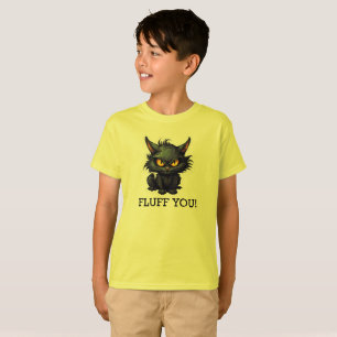Diseño de gato negro para bebés - Camiseta básica