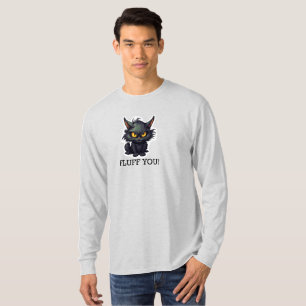 Diseño de gato negro para bebés - Camiseta básica 