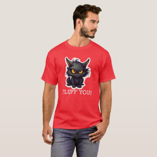 Diseño de gato negro para bebés - Camiseta oscura