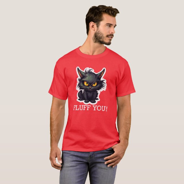 Diseño de gato negro para bebés - Camiseta oscura  (Anverso completo)