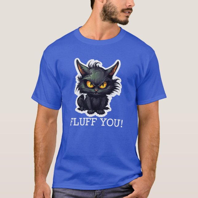 Diseño de gato negro para bebés - Camiseta oscura  (Anverso)