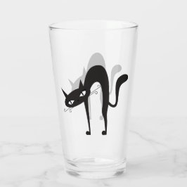 Diseño de gatos arqueados Vidrio para beber