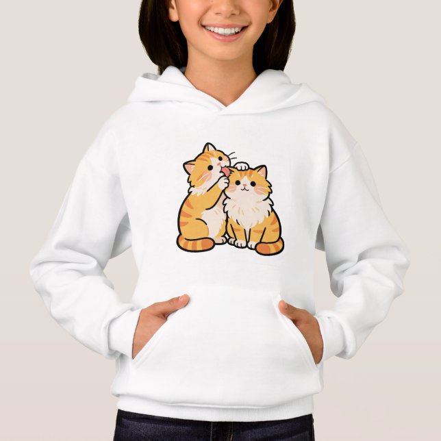 Diseño de Gatos de Pareja Dulce (Anverso)
