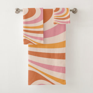 Diseño de giro abstracto rosa y naranja