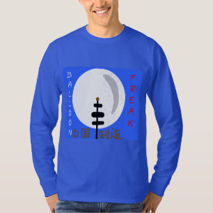 Diseño de globo Freak en camiseta azul para hombre