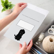 Diseño de Goldendoodle negro en cualquier color de