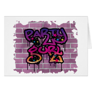 Diseño de graffiti de gurl fiesta (chica)