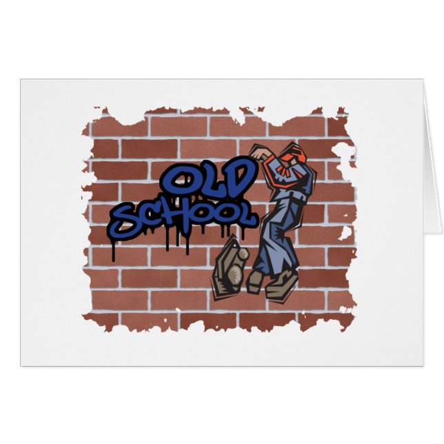 diseño de grafiti antiguo (Anverso (Horizontal))