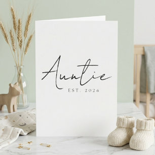 Diseño de guión de anuncio dulce del año de la tía
