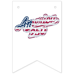 Diseño de guión de bandera Semiquincentenario de A
