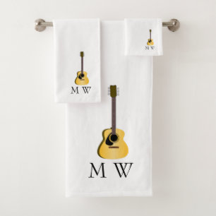 Diseño de guitarra acústica monogramado