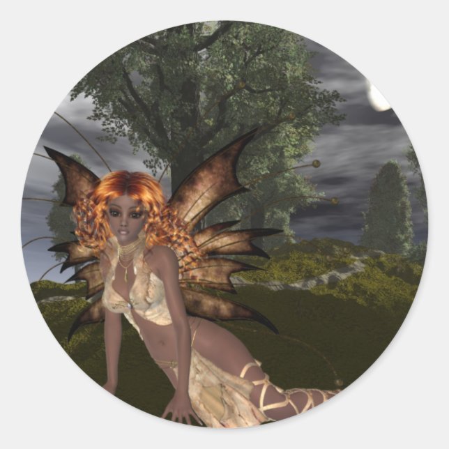 Diseño de hadas nocturnas 1 - Pegatinas faciales d (Anverso)