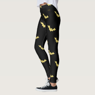 Diseño de halloween Bat Leggings por el poeta Adie