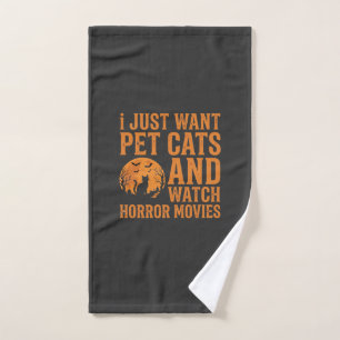 Diseño de Halloween de películas de terror de gato