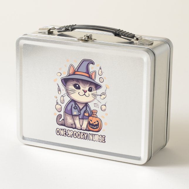 Diseño de Halloween para un Gato de Enfermería (Anverso)