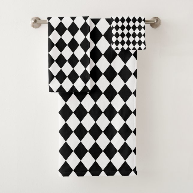 Diseño de Harlequin blanco y negro (In situ)